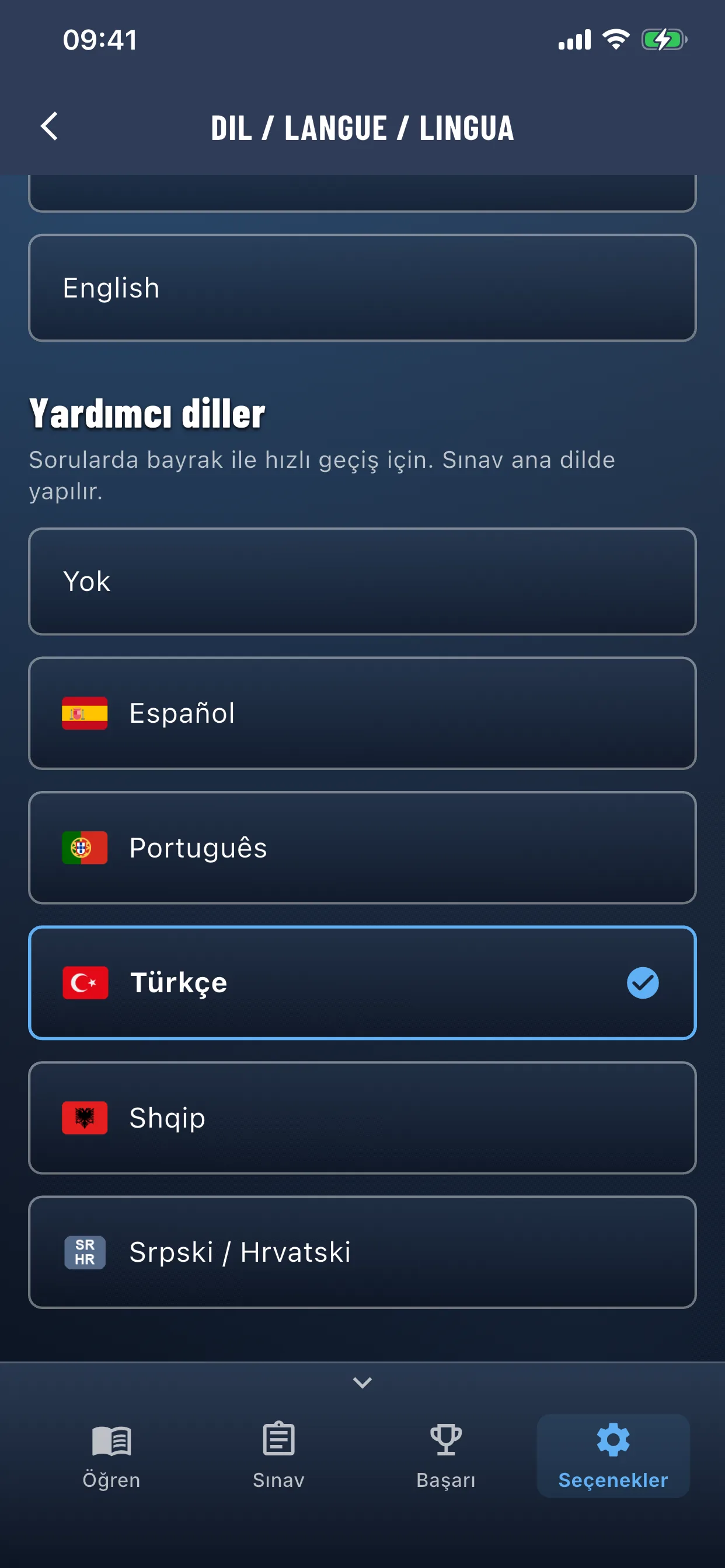 Oto teori uygulaması – uygulamada mevcut diller