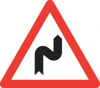 Doppelkurve, zunächst rechts