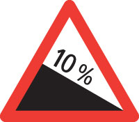 Signal 110 Gefährliches Gefälle