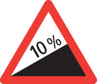 Signal 111 Starke Steigung