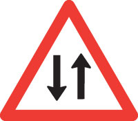 Gegenverkehr – Gefahrensignale Schweiz Signal 1.26