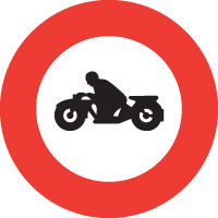 Verbot für Motorräder