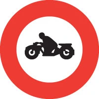 Verbot für Motorräder