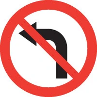 Abbiegen nach links verboten