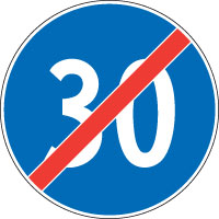 Ende der Mindestgeschwindigkeit