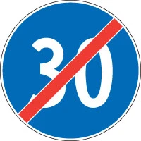 Ende der Mindestgeschwindigkeit