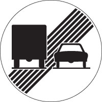 Ende des Überholverbotes für Lastwagen