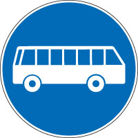 Busfahrbahn – Vorschriftssignale Schweiz Signal 2.64