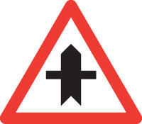 Verzweigung mit Strasse ohne Vortritt