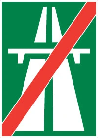Ende der Autobahn