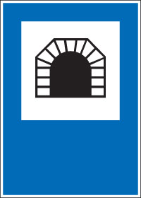 Tunnel – Hinweissignale Schweiz Signal 4.07