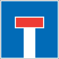 Sackgasse – Hinweissignale Schweiz Signal 4.09