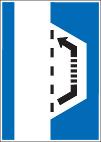 Pannenstreifen / Ausweichstelle – Hinweissignale Schweiz Signal 4.15
