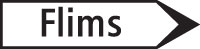 Indicateur de direction (route secondaire, flèche) – Signal d'indication Schweiz Signal 4.33
